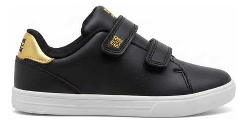 Tenis Dc Shoes Notch Sn V Mx G Shoe Infantil Adgs100094205 Negro/dorado Lisa 16.5 Mx