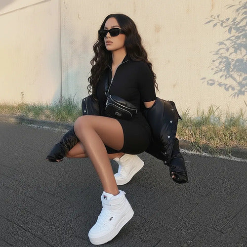 Tenis Fila F-14 Lifted Dama Moda Urbana