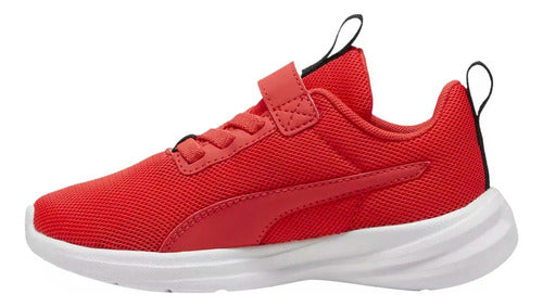 Tenis Puma Rickie Runner Ac Infantil 39493408 Icónicos Rojo Lisa 11 Mx