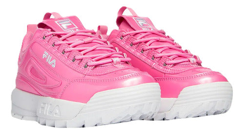 Tenis Fila Disruptor I I Premium Metallic 5xm02365668 Moda Rosa Chicle Lisa 23.5 Mx