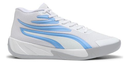 Tenis Puma Court Pro Caballero Máxima Comodidad Blanco/azul Cielo
