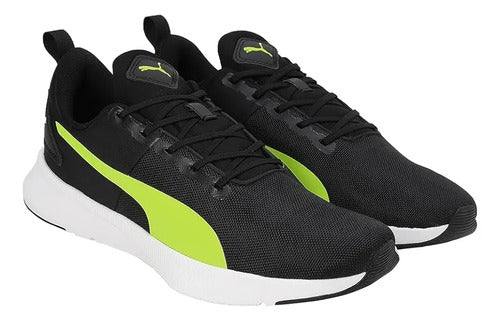 Tenis Puma Flyer Runner Mesh Caballero 19534314 Rendimiento Negro/verde Limón Lisa 28 Mx