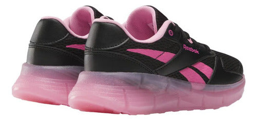 Tenis Reebok Zig N Glow 2 Elastic Lace Niña 100209239  Suavidad Y Amortiguación Negro Lisa 19 Mx