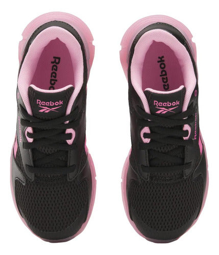 Tenis Reebok Zig N Glow 2 Elastic Lace Niña 100209239  Suavidad Y Amortiguación Negro Lisa 17 Mx