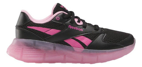 Tenis Reebok Zig N Glow 2 Elastic Lace Niña 100209239  Suavidad Y Amortiguación Negro Lisa 17 Mx