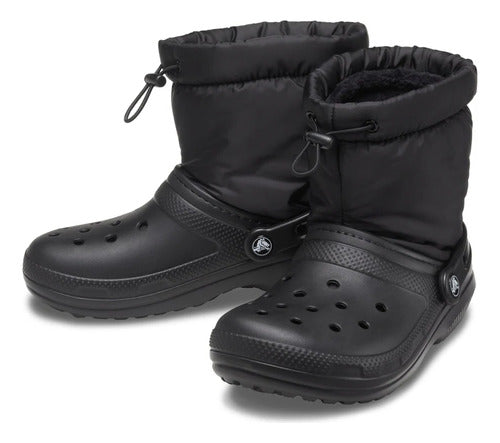 Botas Crocs Classic Lined Neo Puff Negro 207940001 Original Negro Liso 21