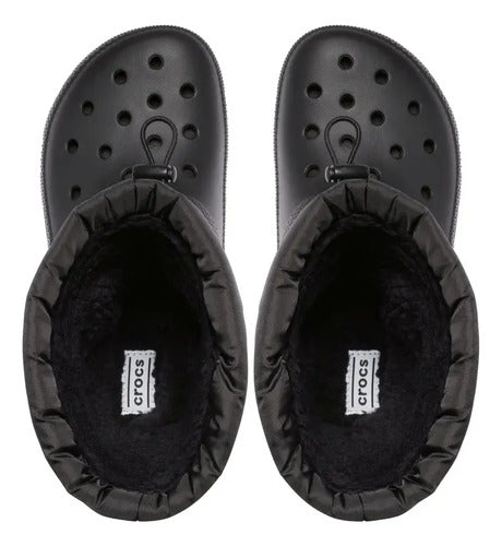 Botas Crocs Classic Lined Neo Puff Negro 207940001 Original Negro Liso 21