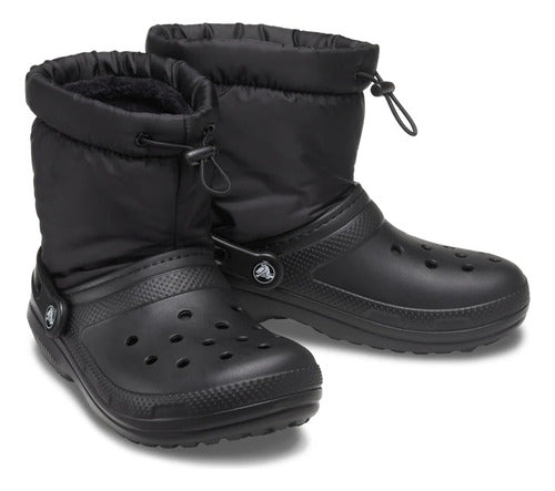 Botas Crocs Classic Lined Neo Puff Negro 207940001 Original Negro Liso 21