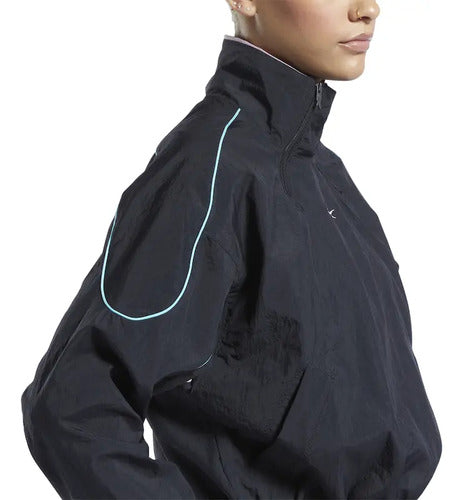 Chamarra Reebok Cl Heritage Coverup Dama Hg1176 En Tendencia Negro Xs Lisa