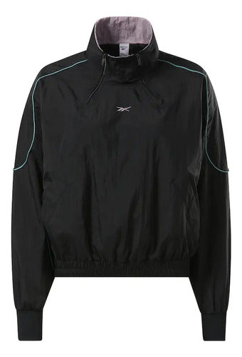Chamarra Reebok Cl Heritage Coverup Dama Hg1176 En Tendencia Negro Xs Lisa