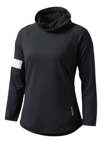 Sudadera Reebok Os Adv Bio Cowl Dama Aj0748 Moda Original Xs Negro Lisa