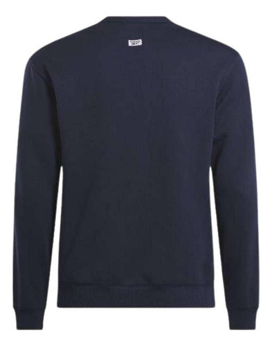 Sudadera Reebok Cl Court Sport Crew Unisex 100075553 Moda M Azul Lisa