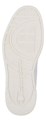 Tenis Bota Champion Court Hi Caballero Cas10286m Blanco/amar Blanco Lisa 26 Mx