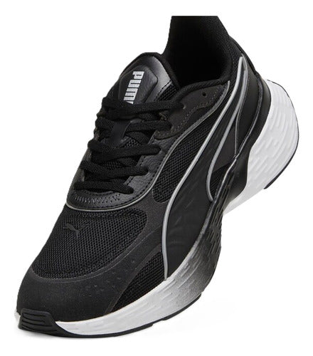 Tenis Puma Softride Sway Chase Unisex En Tendencia Original Negro Lisa 27.5 Mx
