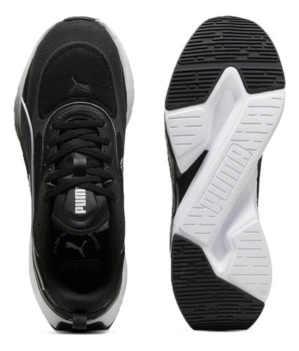 Tenis Puma Softride Sway Chase Unisex En Tendencia Original Negro Lisa 27.5 Mx