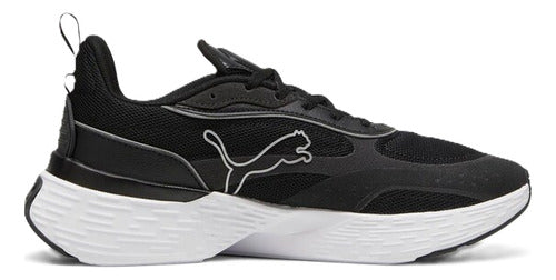 Tenis Puma Softride Sway Chase Unisex En Tendencia Original Negro Lisa 27.5 Mx