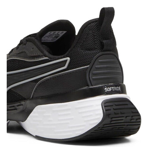 Tenis Puma Softride Sway Chase Unisex En Tendencia Original Negro Lisa 27.5 Mx