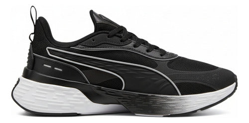 Tenis Puma Softride Sway Chase Unisex En Tendencia Original Negro Lisa 27.5 Mx