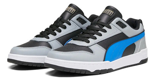 Tenis Tipo Bota Puma Rbd Game Low Unisex 38637325 Casual Negro/gris Lisa 30 Mx