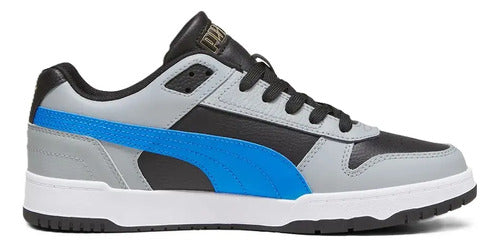 Tenis Tipo Bota Puma Rbd Game Low Unisex 38637325 Casual Negro/gris Lisa 30 Mx