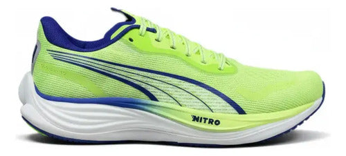 Tenis Puma Velocity Nitro 3 Caballero Deportivo Claro