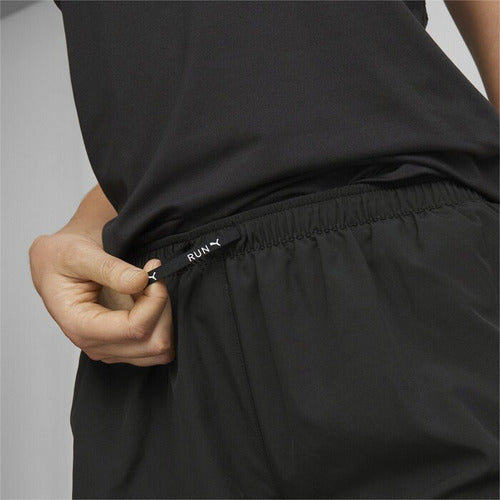 Short Puma Run Ultraweave Split Short Dama 52339801 Original Negro Lisa Xl