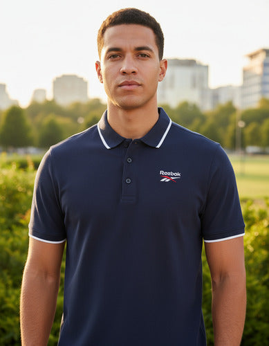 Playera Polo Identity Small Logo Caballero Orig