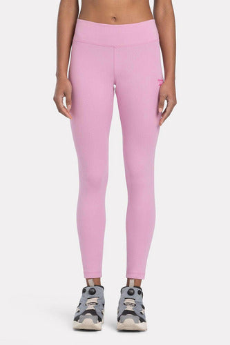 Licra Reebok Ri Sl Cotton Legging Dama 100076040 Cómodo Rosa Lisa S