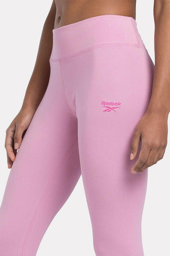 Licra Reebok Ri Sl Cotton Legging Dama 100076040 Cómodo Rosa Lisa S