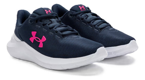 Tenis Under Armour Phade Rn 3 Dama 3028259044 Ultra Cómodo Versátil Original Azul Marino Lisa 22.5 Mx