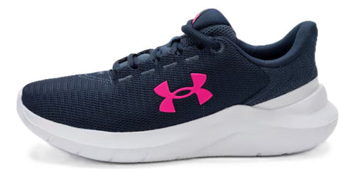 Tenis Under Armour Phade Rn 3 Dama 3028259044 Ultra Cómodo Versátil Original Azul Marino Lisa 22.5 Mx