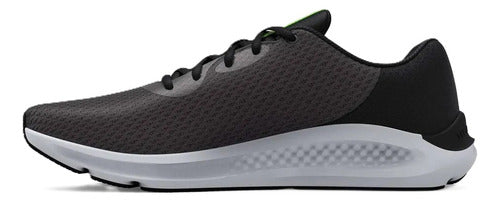 Tenis Under Armour Charged Pursuit 3 3024878100 Deportivo Ligero Original Negro Lisa 30 Mx