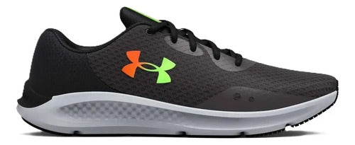 Tenis Under Armour Charged Pursuit 3 3024878100 Deportivo Ligero Original Negro Lisa 30 Mx