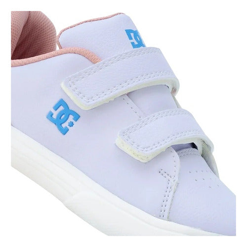 Tenis Dc Shoes Notch Sn V Mx Shoe Whk Kids Adgs100094whk Super Cómodo Blanco Lisa 16.5 Mx