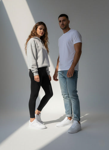 Tenis Champion 5 On 5 Lo Caballero Ca102110m Casual Moda Blanco Lisa 26 Mx