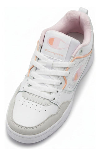 Tenis Champion 5 On 5 Lo Dama Ca102144w Casual Moderno Original Blanco Lisa 26 Mx