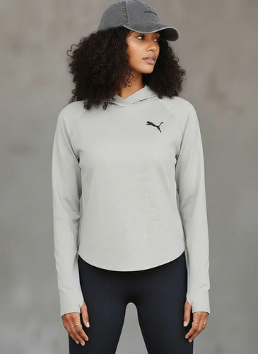 Sudadera Puma Active Hoody W Dama 84565204 Confortable Orig Xs Gris