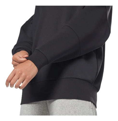 Sudadera Reebok Lux Oversized Hoodie Dama 100012005 Original Xs Negro