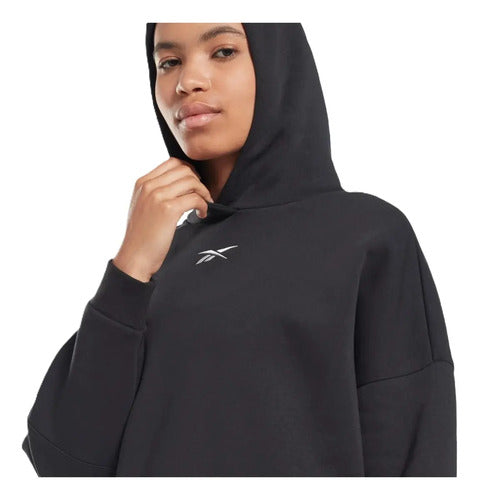 Sudadera Reebok Lux Oversized Hoodie Dama 100012005 Original Xs Negro