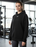 Sudadera Reebok Lux Oversized Hoodie Dama 100012005 Original Xs Negro
