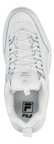 Tenis Fila Disruptor I I Premium Caballero 1fm00139100 Orig Blanco Lisa 25.5 Mx