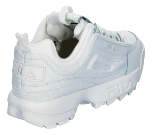 Tenis Fila Disruptor I I Premium Caballero 1fm00139100 Orig Blanco Lisa 25.5 Mx