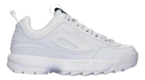 Tenis Fila Disruptor I I Premium Caballero 1fm00139100 Orig Blanco Lisa 25.5 Mx