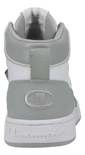 Tenis Tipo Bota Champion 5 On 5 Hi Caballero Ca101909m Orig Blanco Lisa 28.5 Mx