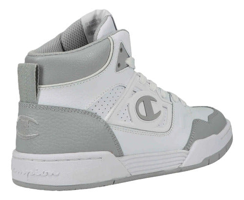 Tenis Tipo Bota Champion 5 On 5 Hi Caballero Ca101909m Orig Blanco Lisa 28.5 Mx