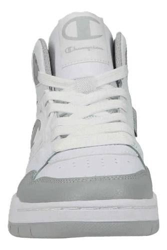 Tenis Tipo Bota Champion 5 On 5 Hi Caballero Ca101909m Orig Blanco Lisa 28.5 Mx