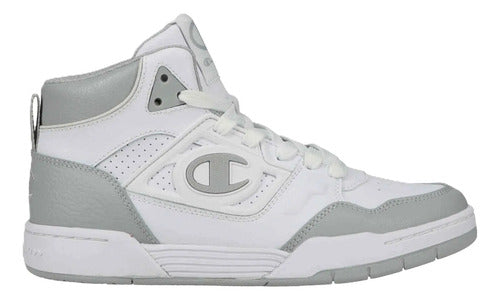 Tenis Tipo Bota Champion 5 On 5 Hi Caballero Ca101909m Orig Blanco Lisa 28.5 Mx