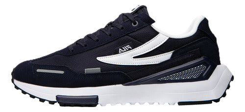 Tenis Fila Levonte Caballero 1rm02611430 Confortable Orig Azul Oscuro Lisa 30 Mx
