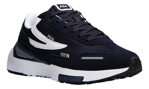 Tenis Fila Levonte Caballero 1rm02611430 Confortable Orig Azul Oscuro Lisa 30 Mx