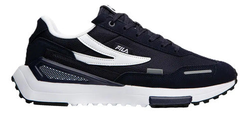 Tenis Fila Levonte Caballero 1rm02611430 Confortable Orig Azul Oscuro Lisa 30 Mx